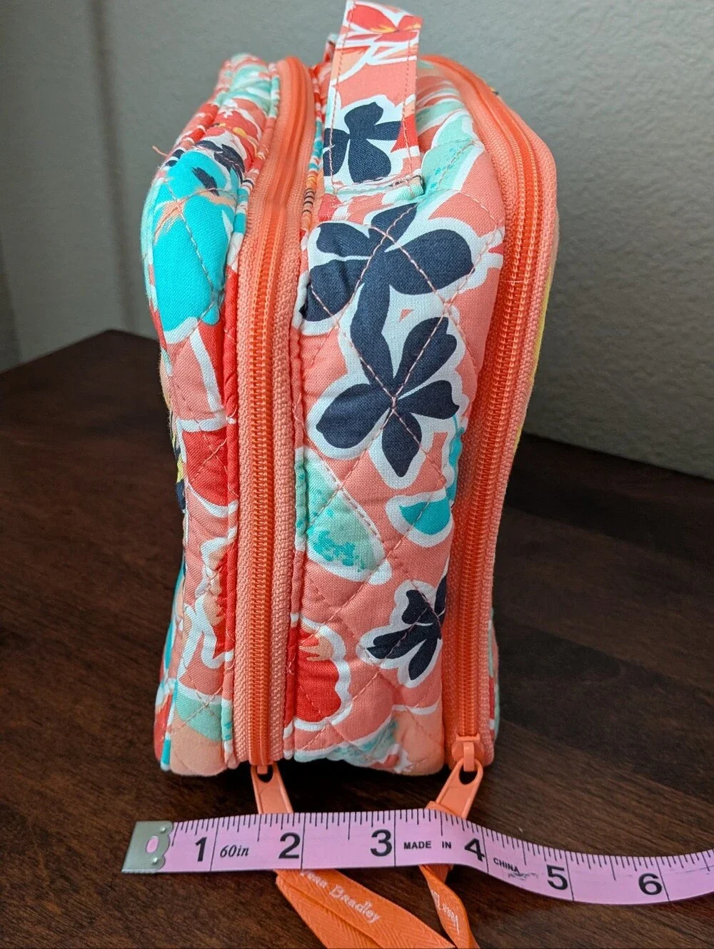 Vera Bradley Large Blush and Brush Cosmetic Bag